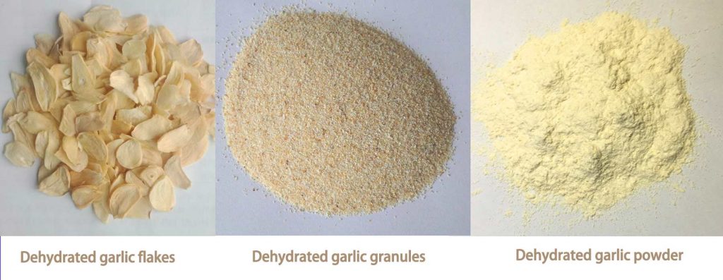 Dehydrated garlic